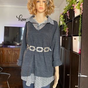 Grey beautiful blouse 🖤